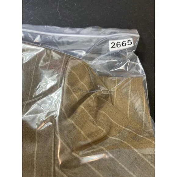 Lafayette 148 Wool Blazer Womens 16 Brown Pinstripe Career Office Long Line - Picture 12 of 13